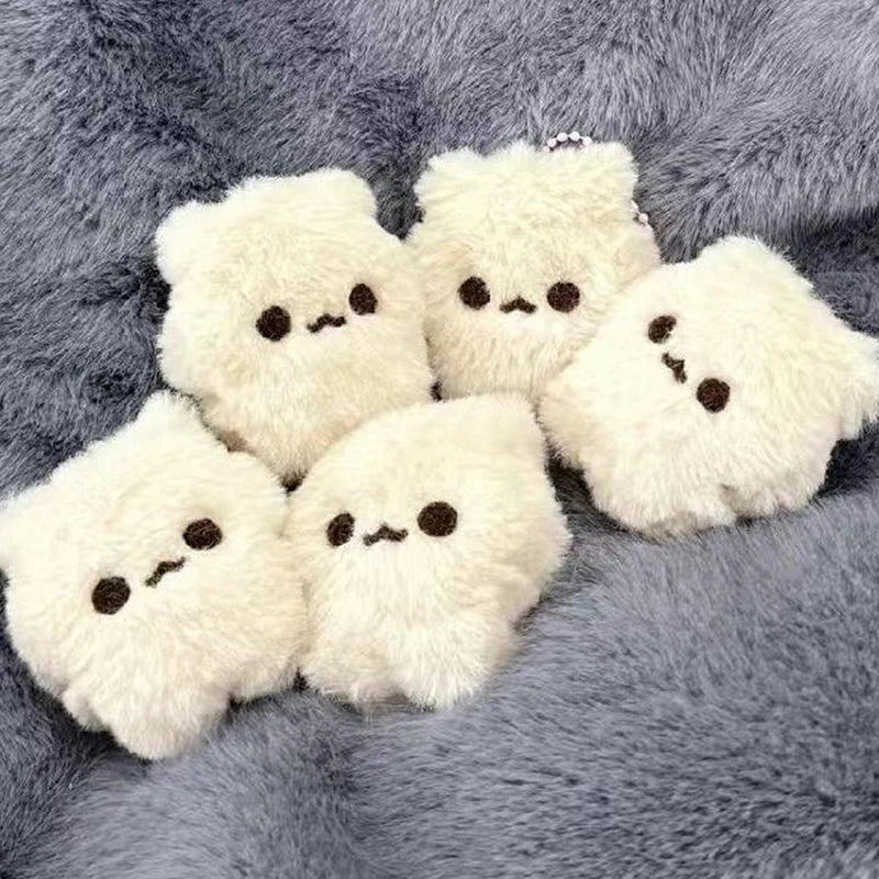 Cute Sweet Plush Bear Squeezing Keychain Funny Creative Stuffed Doll Keychain Pendant Fashion Backpack Hanging Ornament Gifts
