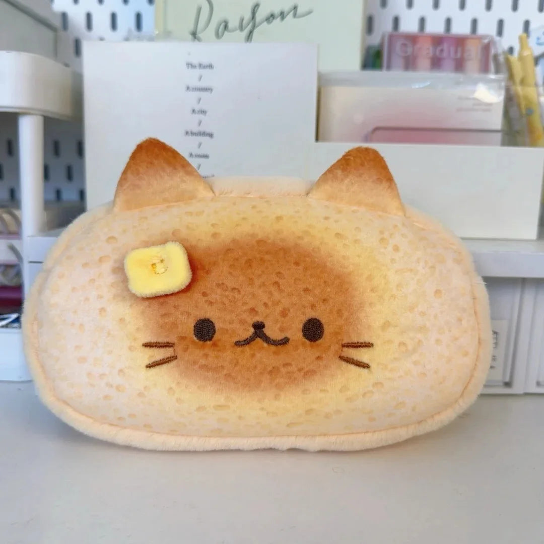 Cute plush pencil case Pencil case Large capacity cat creative pencil case