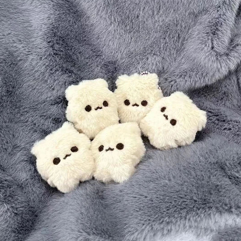 Cute Sweet Plush Bear Squeezing Keychain Funny Creative Stuffed Doll Keychain Pendant Fashion Backpack Hanging Ornament Gifts