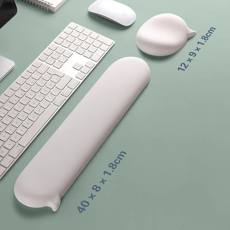 New Kawaii mousepad silicone Wrist Rest Support For Mouse Pad Computer Laptop Arm Rest For Desk Ergonomic keyboard pad mouse mat