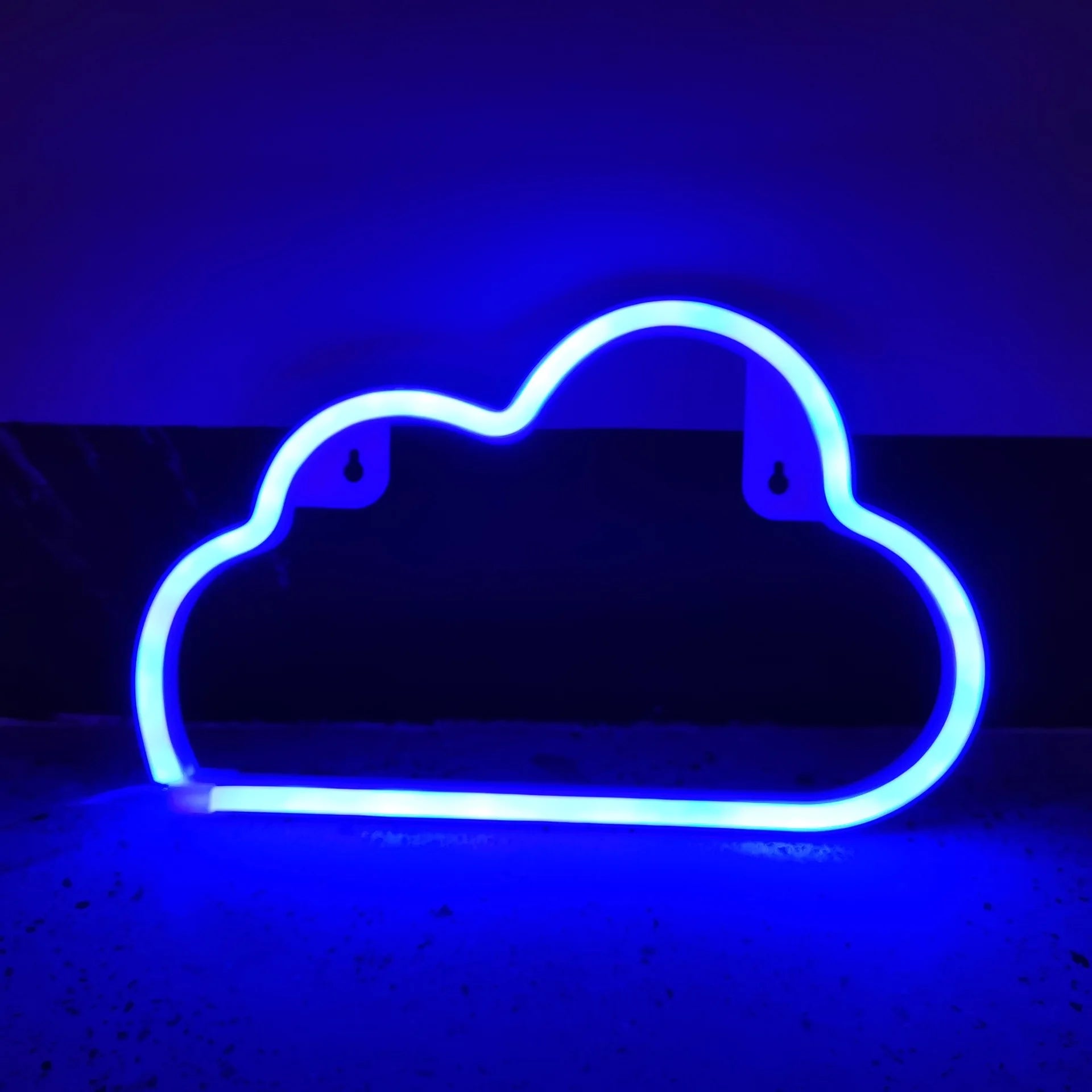 Lightning LED Neon Sign Clouds Night Light Battery/USB Operated for Children's Room Party Birthday Home Bar Gift Decoration